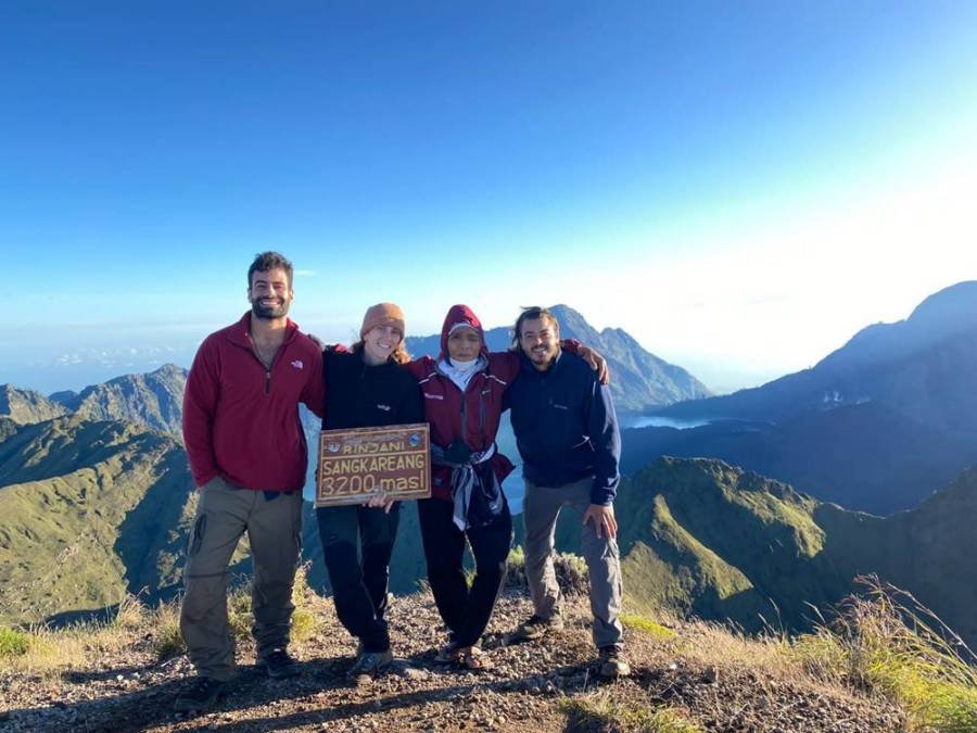 Mount Rinjani Crater Lake View